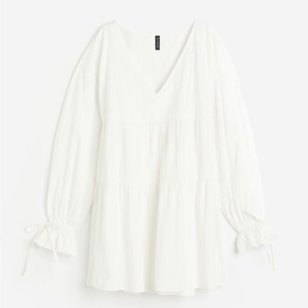 H&M cotton long sleeve dress